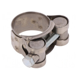 Colier cu șurub oțel cromat 18mm 23-25mm | Electronic-mag.ro | Componente Electronice