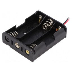 Suport Baterii AA R6 cu Cabluri 150mm | Electronic-mag.ro | Componente Electronice