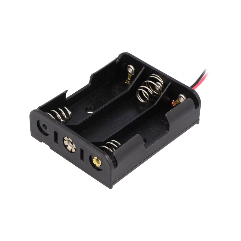 Suport Baterii AA R6 cu Cabluri 150mm | Electronic-mag.ro | Componente Electronice