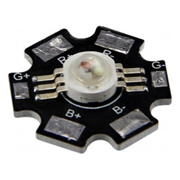 LED RGB Putere 3W 140° Ø22.5mm | Electronic-mag.ro | Componente Electronice