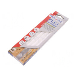 Adeziv Termofuzibil Alb Ø 11mm x 200mm | Electronic-mag.ro | Componente Electronice