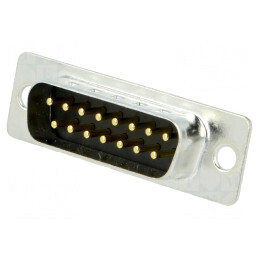 Conector D-Sub 15 PIN Soclu Tată pentru PCB THT 5A | Electronic-mag.ro | Componente Electronice