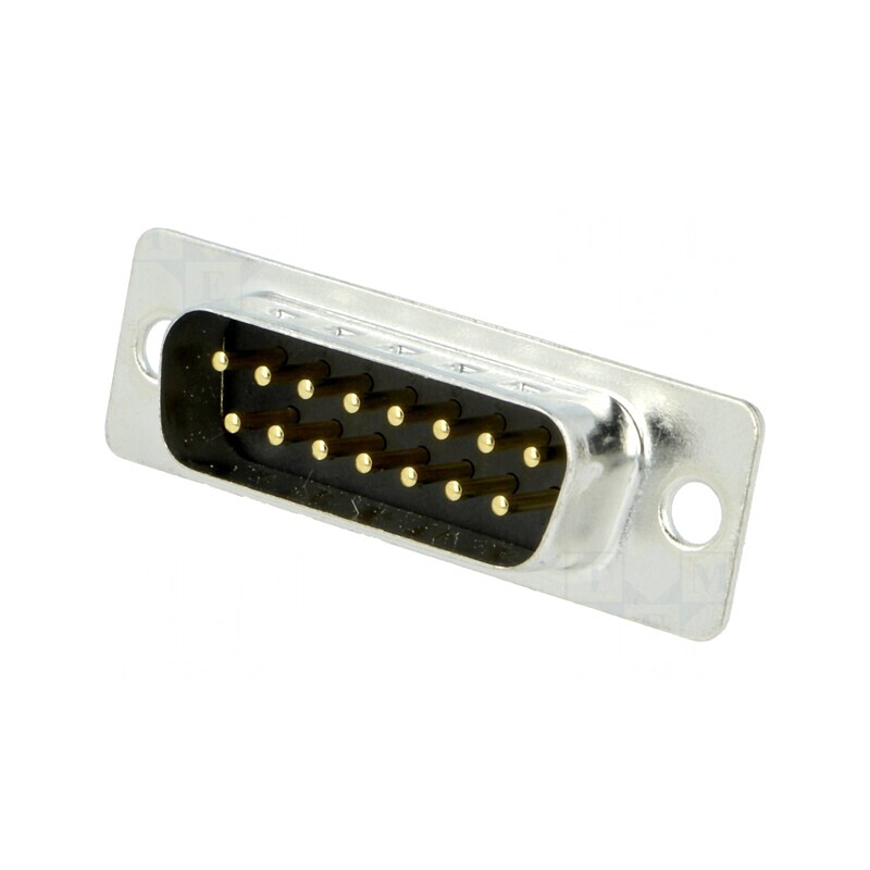 Conector D-Sub 15 PIN Soclu Tată pentru PCB THT 5A | Electronic-mag.ro | Componente Electronice