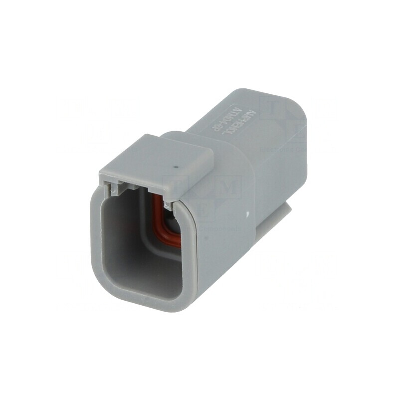 Conector cablu-cablu ATM 6 pini gri IP67 | Electronic-mag.ro | Componente Electronice