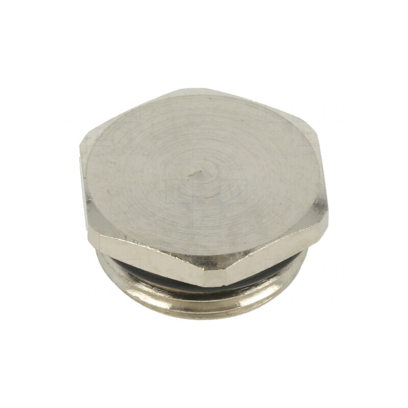 Capac de protecție M20 din alamă nichelat cu sigiliu | Electronic-mag.ro | Componente Electronice