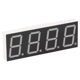Afișaj LED 7 segmente 20,4mm 4 cifre roșu | Electronic-mag.ro | Componente Electronice