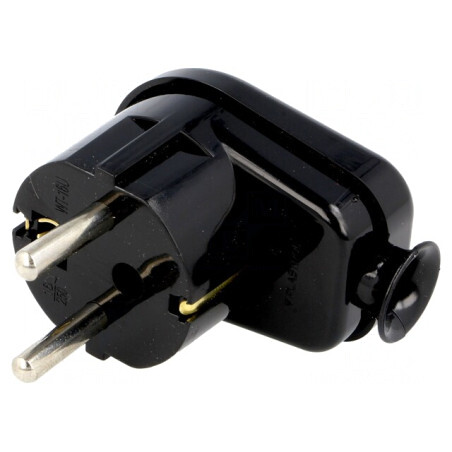 Conector Alimentare AC 230VAC 16A Negru | Electronic-mag.ro | Componente Electronice