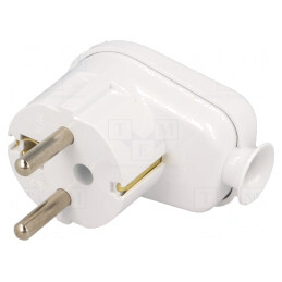 Conector alimentare AC alb 230V 16A 3 pini | Electronic-mag.ro | Componente Electronice