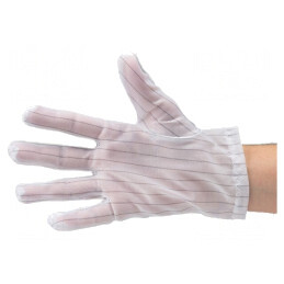 Mănuși de protecție ESD albe mărimea L