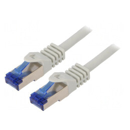 Patch cord S/FTP 6a LSZH gri 0,25m