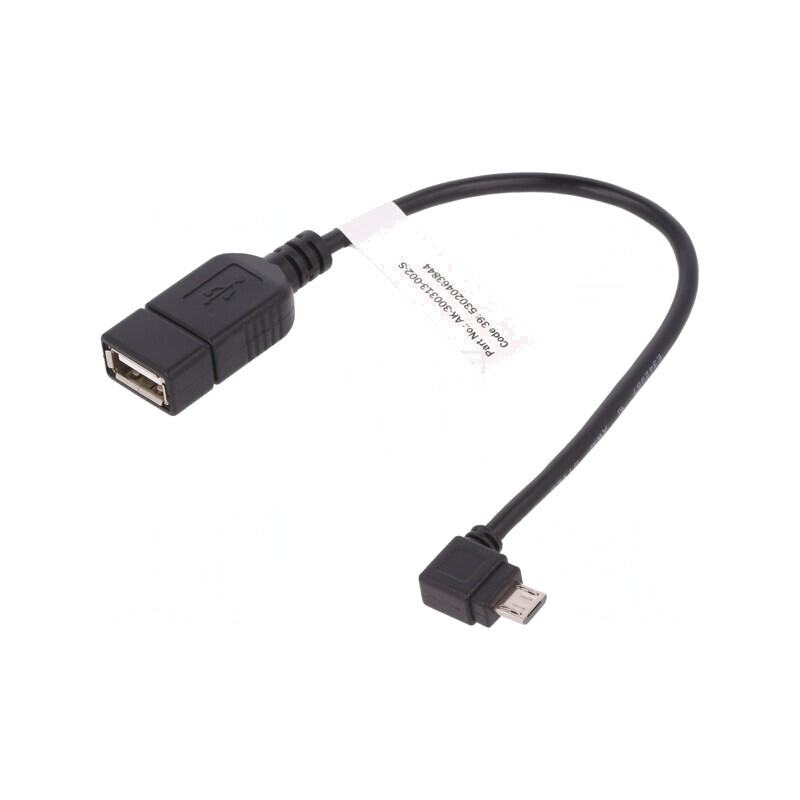 Cablu OTG USB 2.0 USB A la Micro USB unghiular | Electronic-mag.ro | Componente Electronice