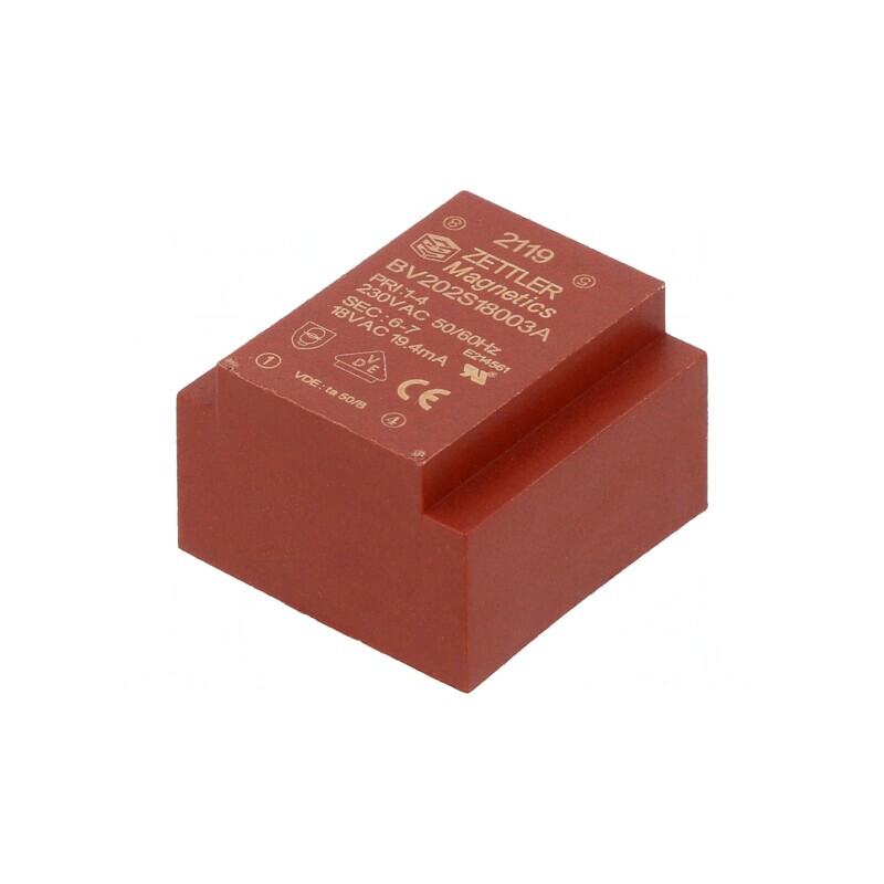 Transformator încapsulat 0,35VA 230VAC 18V PCB | Electronic-mag.ro | Componente Electronice