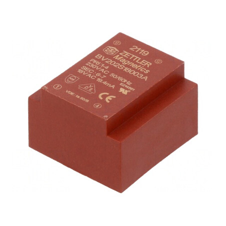 Transformator încapsulat 0,35VA 230VAC 18V PCB | Electronic-mag.ro | Componente Electronice