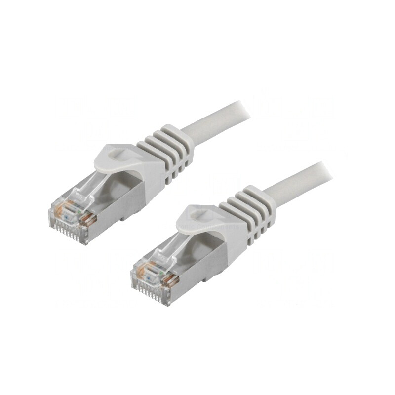 Patch Cord F/UTP Cat5e 3m Gri Ecranat | Electronic-mag.ro | Componente Electronice