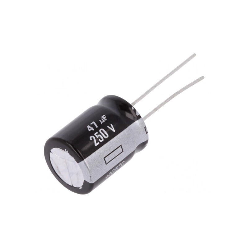 Condensator Electrolitic THT 47uF 250V 16x20mm | Electronic-mag.ro | Componente Electronice