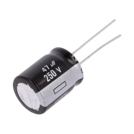 Condensator Electrolitic THT 47uF 250V 16x20mm | Electronic-mag.ro | Componente Electronice