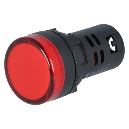 Lumină de control LED 230V Ø22.5mm 22mm L22 | Electronic-mag.ro | Componente Electronice