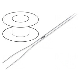 Cablu Silicon Alb 2x1mm2 OFC 100m | Electronic-mag.ro | Componente Electronice
