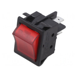 Comutator Rocker DPST OFF-ON 16A 250VAC cu Bec | Electronic-mag.ro | Componente Electronice