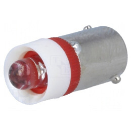Lampă LED roşie 24V BA9S | Electronic-mag.ro | Componente Electronice