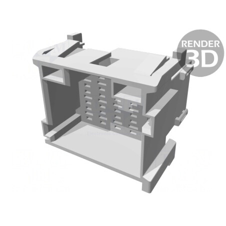Conector Auto JPT MCP 2.8 Tată Mufă pe Cablu 15 PIN | Electronic-mag.ro | Componente Electronice