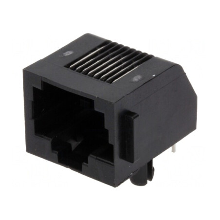Soclu RJ45 8p8c pentru PCB THT | Electronic-mag.ro | Componente Electronice