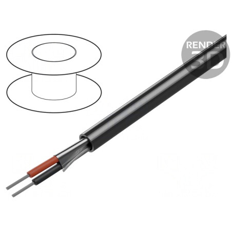 Cablu RS232 ecranat 1x2x24AWG PVC | Electronic-mag.ro | Componente Electronice