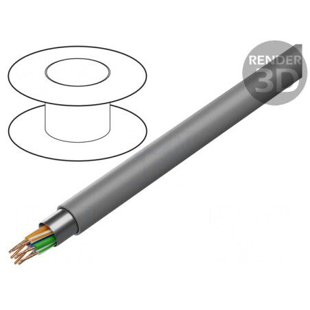 Cablu F/UTP Cat5e 305m PVC Gri 6mm | Electronic-mag.ro | Componente Electronice