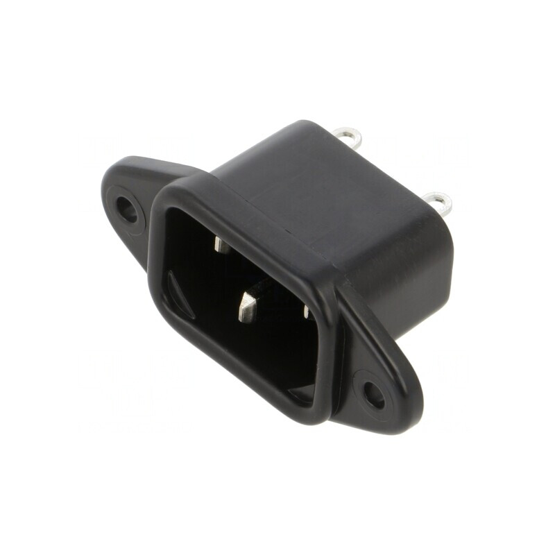 Conector Alimentare AC Soclu IEC 60320 10A 250V | Electronic-mag.ro | Componente Electronice