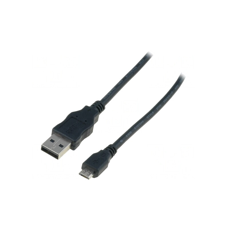 Cablu USB 2.0 A la Micro B Nichelat 1,8m | Electronic-mag.ro | Componente Electronice