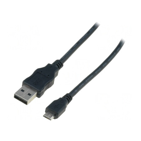 Cablu USB 2.0 A la Micro B Nichelat 1,8m | Electronic-mag.ro | Componente Electronice