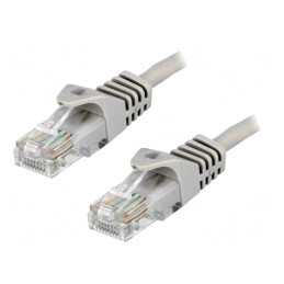 Patch cord Ethernet gri 5m Cat5e RJ45 | Electronic-mag.ro | Componente Electronice
