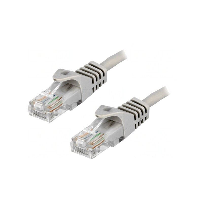 Patch cord Ethernet gri 5m Cat5e RJ45 | Electronic-mag.ro | Componente Electronice