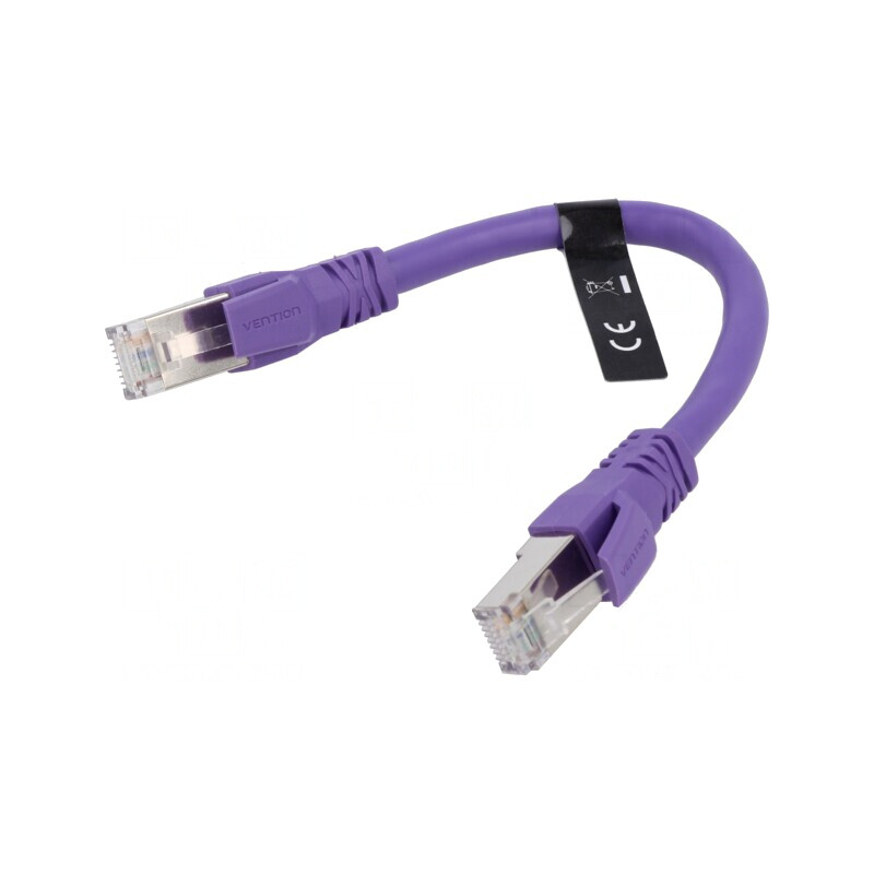 Patch cord S/FTP Cat 6a violet 0,2m | Electronic-mag.ro | Componente Electronice Patch cord S/FTP Cat 6a violet 0,2m | Electronic-mag.ro | Componente Electronice