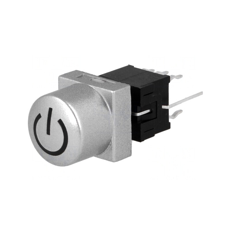 Comutator Tastatură DPDT 0,1A 30VDC Argintie cu LED | Electronic-mag.ro | Componente Electronice