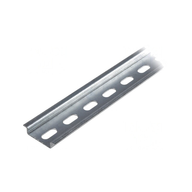 Șină DIN TS35 1m Perforată Oțel Zincat 7.5mm | Electronic-mag.ro | Componente Electronice