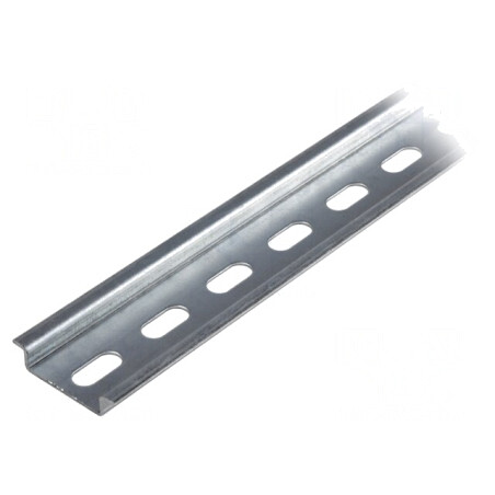 Șină DIN TS35 1m Perforată Oțel Zincat 7.5mm | Electronic-mag.ro | Componente Electronice