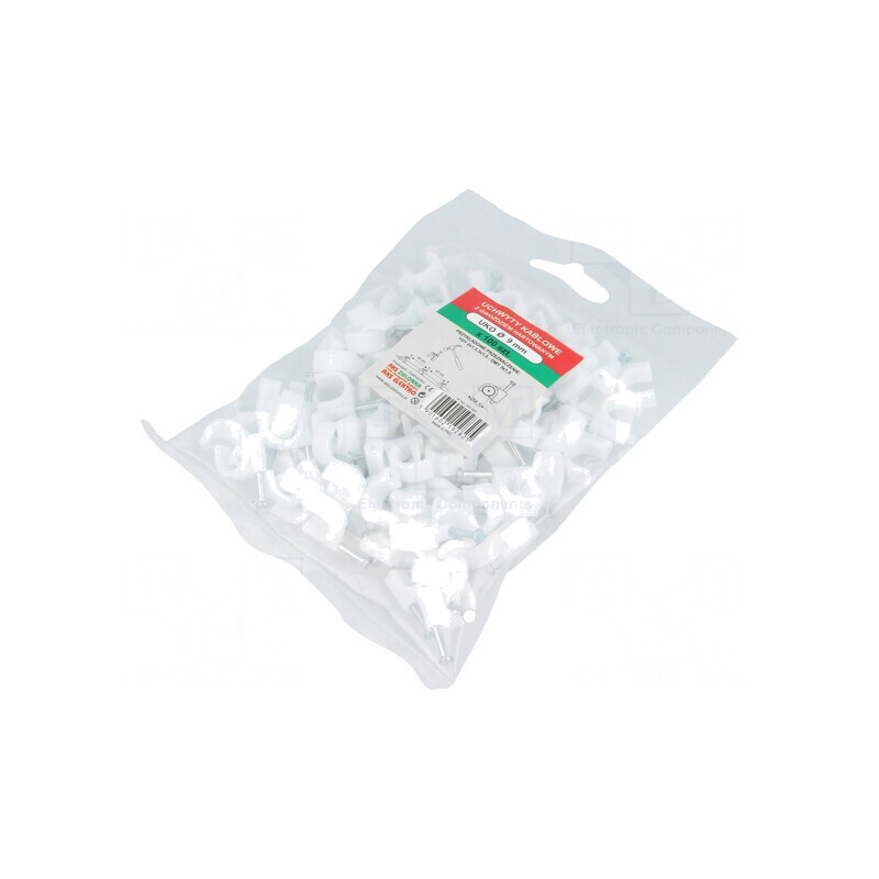 Suport cablu rotund alb 100 buc. | Electronic-mag.ro | Componente Electronice Suport cablu rotund alb 100 buc. | Electronic-mag.ro | Componente Electronice