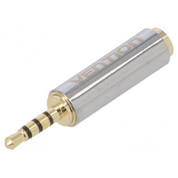 Adaptor Jack 2,5mm la 3,5mm Aurit 4 Pin | Electronic-mag.ro | Componente Electronice