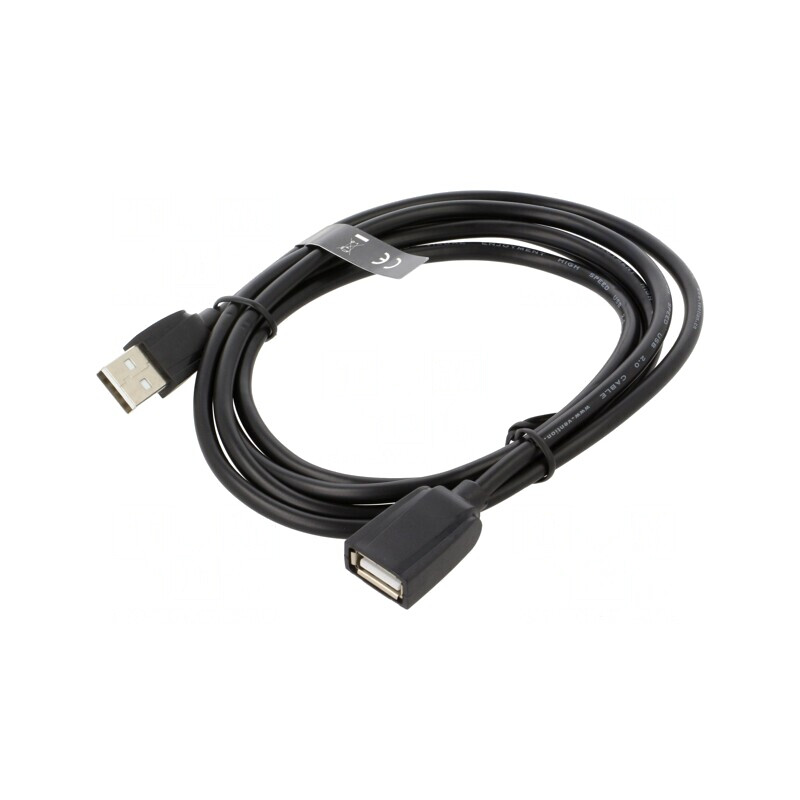 Cablu USB 2.0 A Mufă-Nicelată 1,5m Negru | Electronic-mag.ro | Componente Electronice Cablu USB 2.0 A Mufă-Nicelată 1,5m Negru | Electronic-mag.ro | Componente Electronice