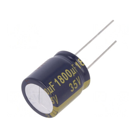 Condensator Electrolitic Low ESR THT 1800uF 35V 18x20mm | Electronic-mag.ro | Componente Electronice