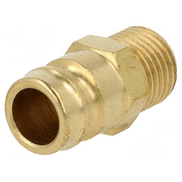 Conector Ștuț Alamă 9mm 15bar FPM | Electronic-mag.ro | Componente Electronice