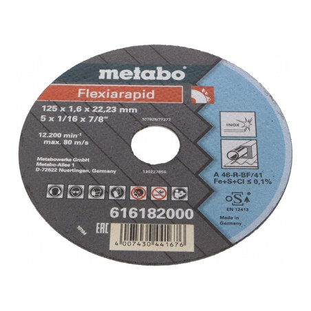 Disc de tăiere 125mm 22,23mm 1,6mm | Electronic-mag.ro | Componente Electronice