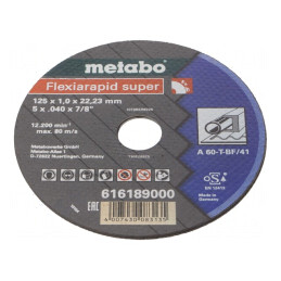 Disc de tăiere oțel 125mm 1mm grosime | Electronic-mag.ro | Componente Electronice