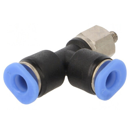Racord Push-In T cu Ramificație și Filet M3 - 0,95-10bar | Electronic-mag.ro | Componente Electronice