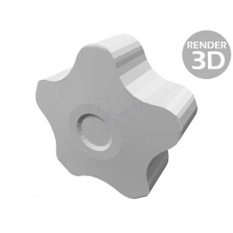 Buton de Reglare 40mm Capac Roșu | Electronic-mag.ro | Componente Electronice