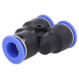 Racord Y Push-In 0,95-15bar PBT BLUELINE | Electronic-mag.ro | Componente Electronice