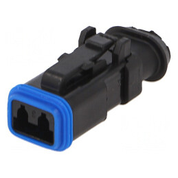 Conector cablu-cablu PX0 mufă 2 pini neagră | Electronic-mag.ro | Componente Electronice