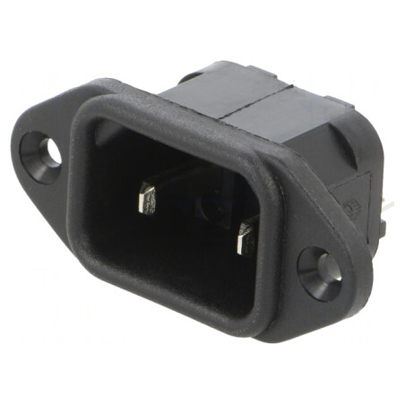 Conector alimentare AC 10A 250V C18 | Electronic-mag.ro | Componente Electronice