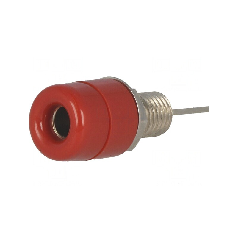 Soclu Banană 4mm Roșu pentru Panou | Electronic-mag.ro | Componente Electronice